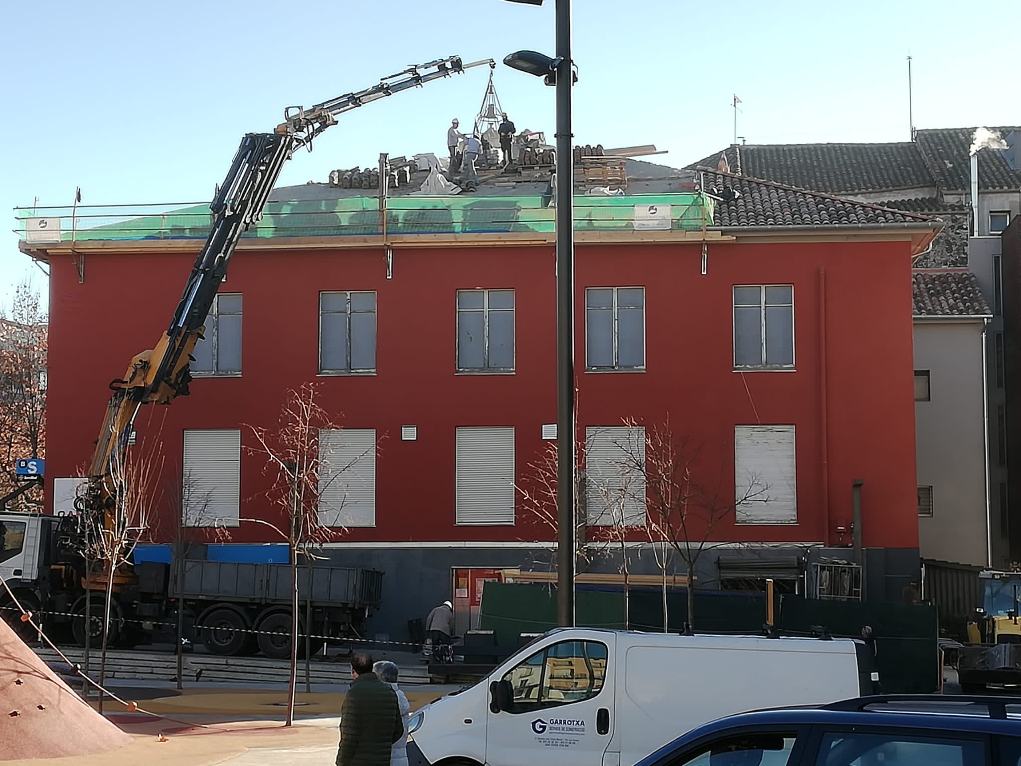 Obres al teulat del Casino Olotí